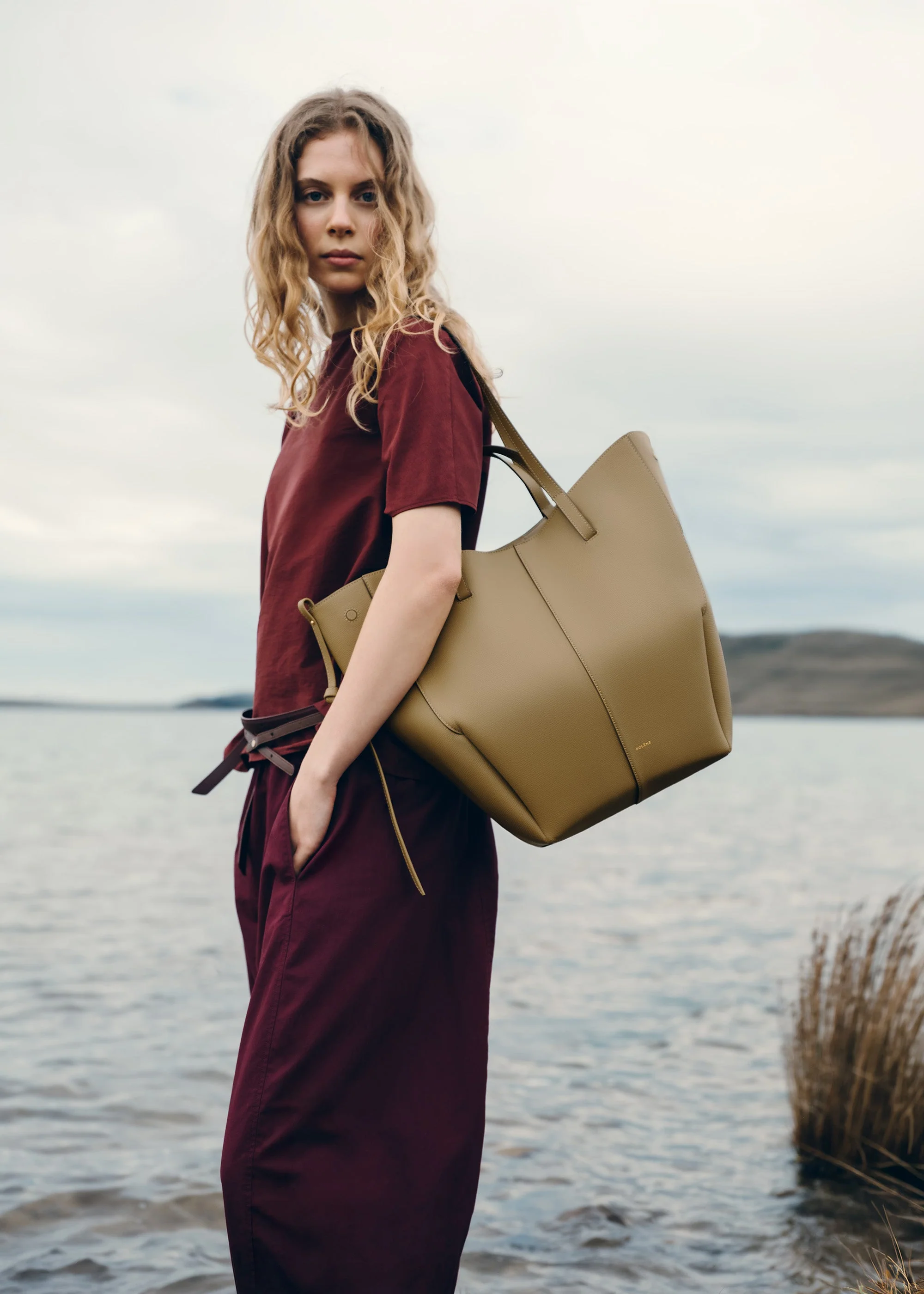 Cyme Tote - Textured Smoky Olive - Image 2